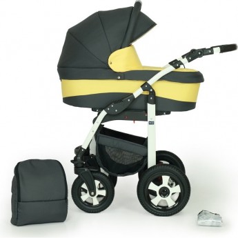 Коляска VERDI Arco 2 в 1, черный с желтым Коляска VERDI Arco 2 в 1, черный с желтым