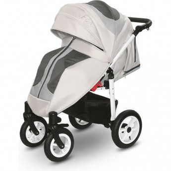 Коляска VERDI Babies Fox, без сумки, белая Коляска VERDI Babies Fox, без сумки, белая