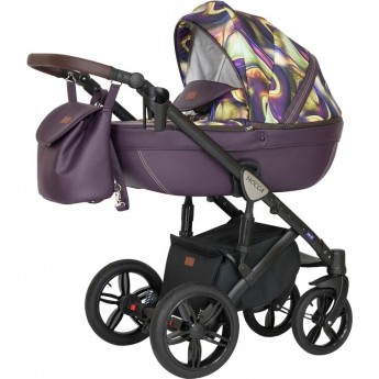 Коляска VERDI Babies Mocca 3 в 1, фиолетовый с фиолетовыми разводами Коляска VERDI Babies Mocca 3 в 1, фиолетовый с фиолетовыми разводами