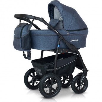 Коляска VERDI Babies Sonic Plus 3 в 1, темно джинсовая Коляска VERDI Babies Sonic Plus 3 в 1, темно джинсовая