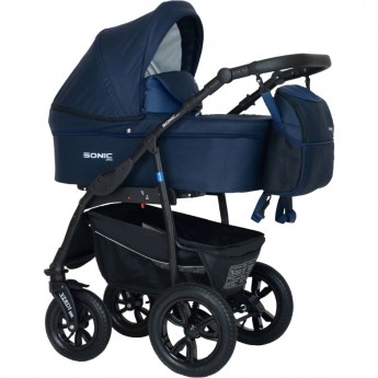 Коляска VERDI Babies Sonic Plus 3 в 1, темно синяя Коляска VERDI Babies Sonic Plus 3 в 1, темно синяя