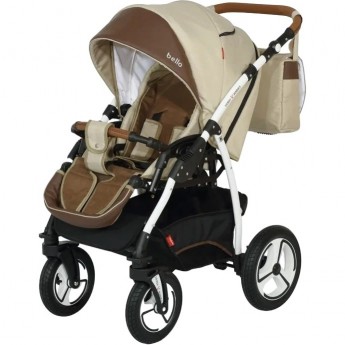 Коляска VERDI Bello, светло-бежевый с коричневым Коляска VERDI Bello, светло-бежевый с коричневым