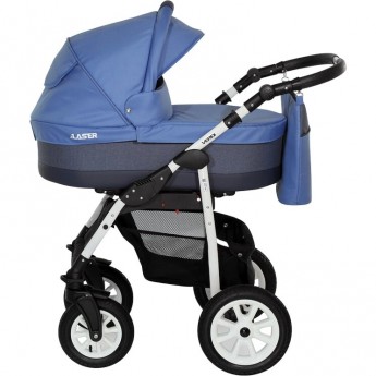 Коляска VERDI Laser 3 в 1, светло-синий с темно-синей полосой Коляска VERDI Laser 3 в 1, светло-синий с темно-синей полосой
