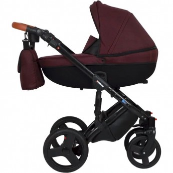 Коляска VERDI Mirage 3 в 1, бордовый с текстурой льна Коляска VERDI Mirage 3 в 1, бордовый с текстурой льна