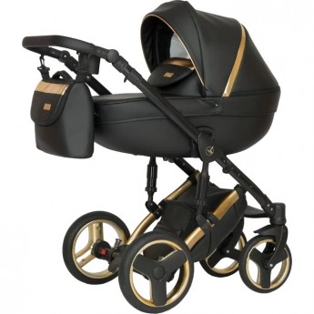 Коляска VERDI Mirage Limited 3 в 1, черный с золотом